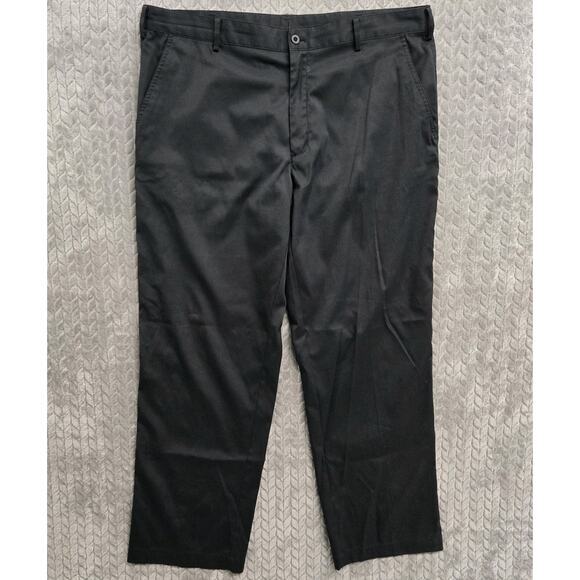 Nike Golf Pants Mens 38x32 Black Performance Stretch Tech Dri Fit Straight Chino - Picture 1 of 9